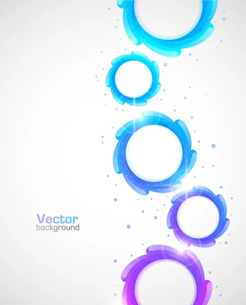 Fondo círculos azules — Vector de stock