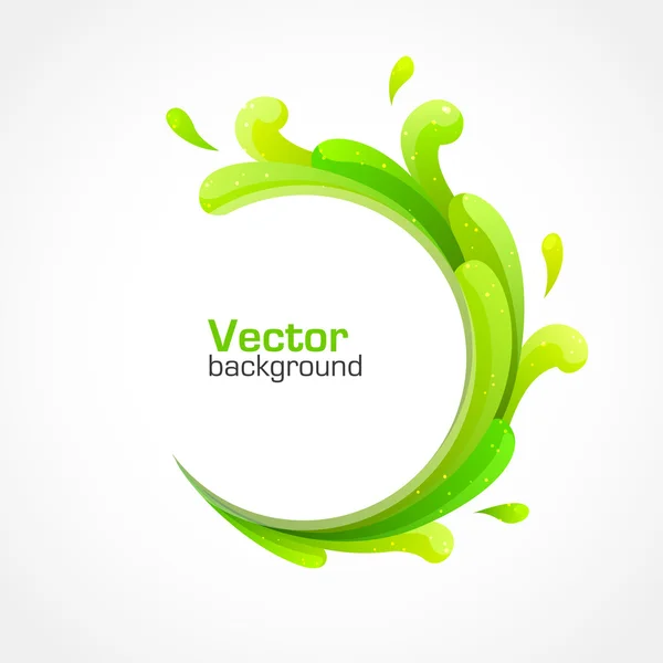 Fond vert éclaboussure — Image vectorielle