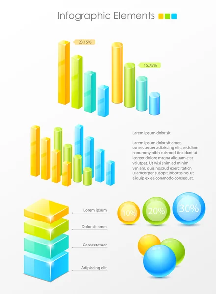 Elementos infográficos — Vector de stock