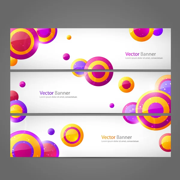 Conjunto de banners vectoriales — Vector de stock