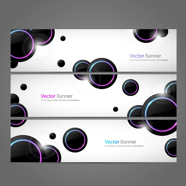 Conjunto de banners vectoriales — Vector de stock