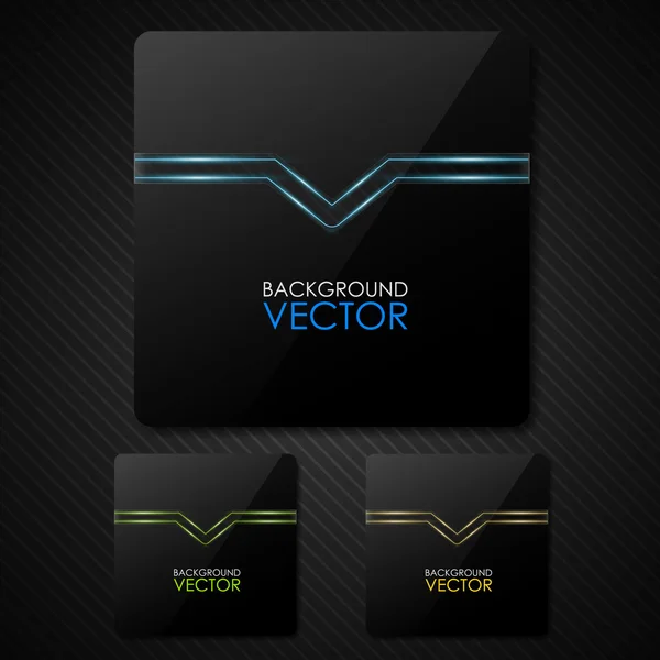 Banner de vidro vetorial — Vetor de Stock