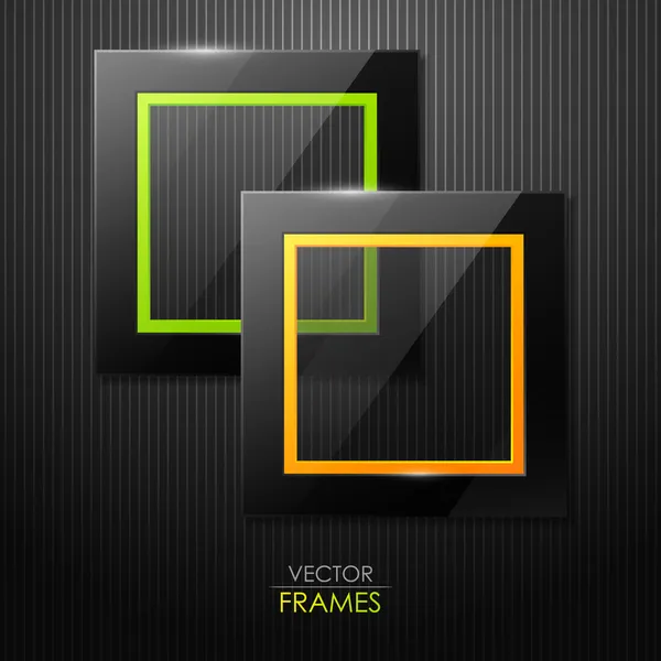 Glass vector frames — Stock Vector