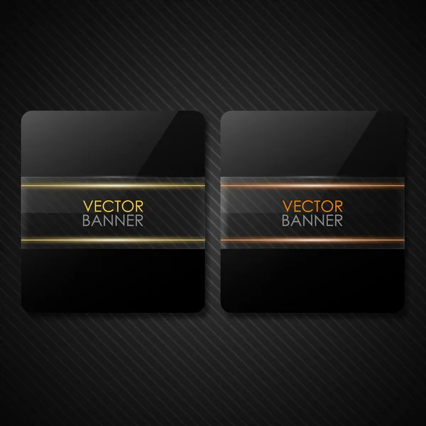 Vector glas banner — Stockvector