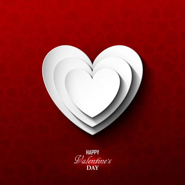 Lumineux fond Saint-Valentin — Image vectorielle