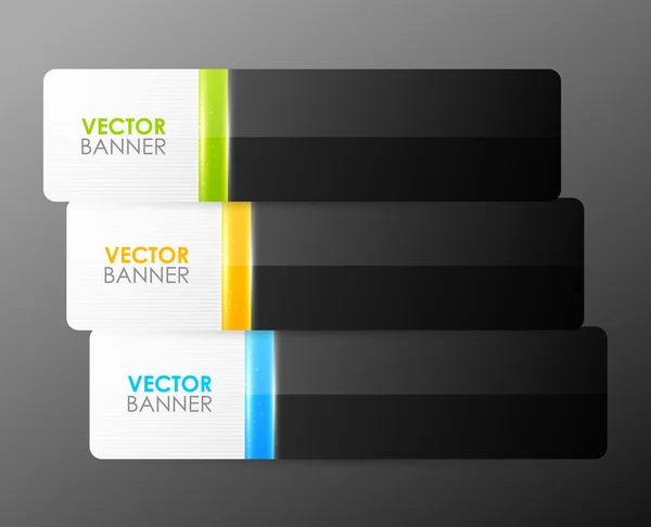 Conjunto de banners vectoriales — Vector de stock