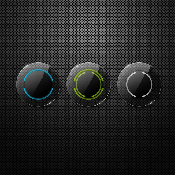Botones de vidrio — Archivo Imágenes Vectoriales