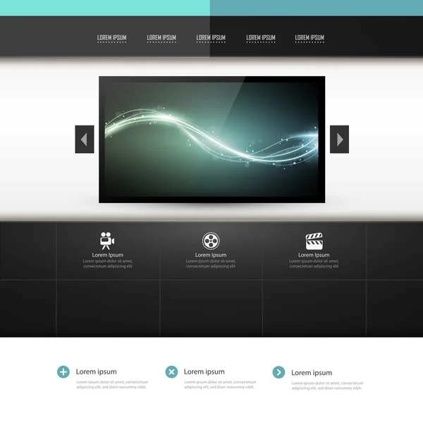 Website template ontwerp — Stockvector