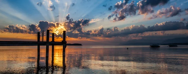 Genèvesjön sunrise — Stockfoto