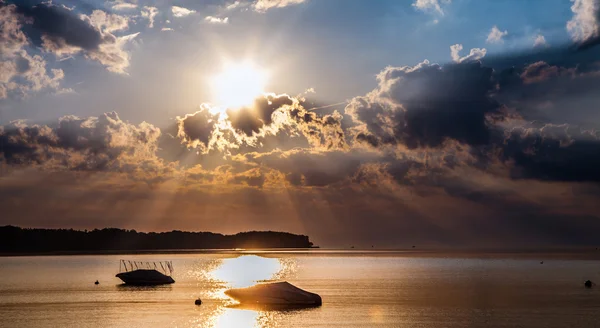 Genèvesjön sunrise — Stockfoto