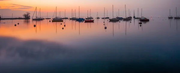 ジュネーブ湖のボート — ストック写真