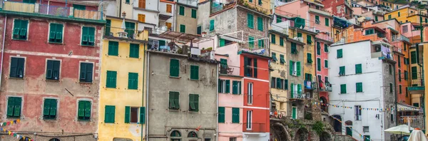 Gekleurde muren, riomaggiore, Italië — Stockfoto