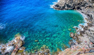 Deniz manzarası soyut / arka plan