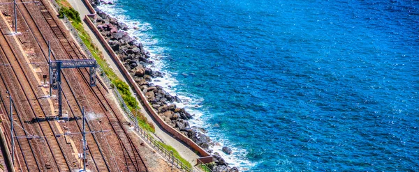 Corniglia，渔村，意大利-海岸线 — 图库照片