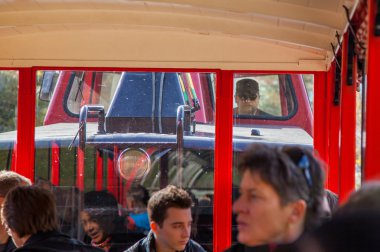 Brienz-rothorn, İsviçre - kırmızı tren araba