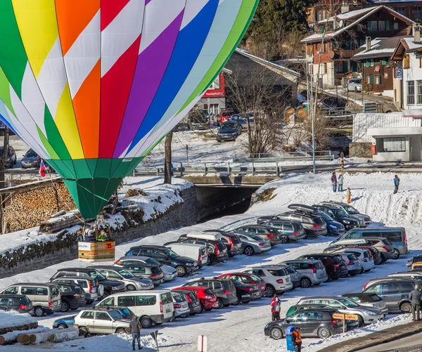 2013 35. Heißluftballonfestival, Schweiz — Stockfoto