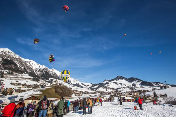 2013 35th Hot Air Balloon Festival, Switzerland — Stock Photo, Image