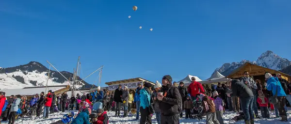 2013 35º Festival de Globos de Aire Caliente, Suiza — Foto de Stock