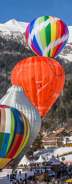 2013 35. Heißluftballonfestival, Schweiz — Stockfoto