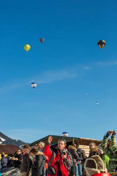 2013 35-й фестиваль воздушных шаров, Швейцария — стоковое фото