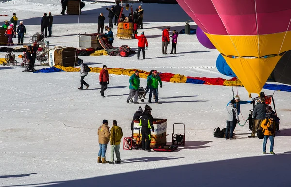 2013 35-й фестиваль воздушных шаров, Швейцария — стоковое фото
