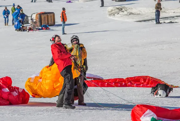 2013 trettiofemte varm luft ballong festival, Schweiz — Stockfoto