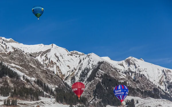 2013 35. Heißluftballonfestival, Schweiz — Stockfoto