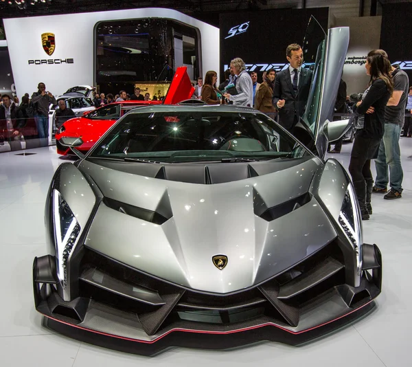 83η έκθεση αυτοκινήτου της Γενεύης 2013 - lamborghini veneno — Φωτογραφία Αρχείου