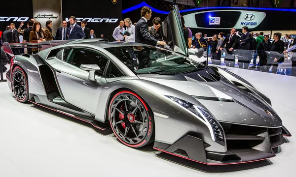 83. Genfer Autosalon 2013 - Lamborghini veneno — Stockfoto