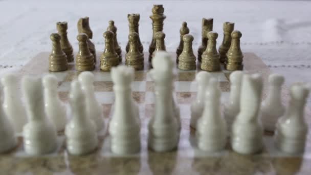 Шахматный набор — стоковое видео