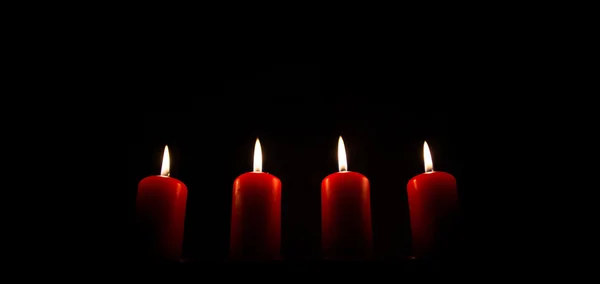 Candele rosse — Foto Stock