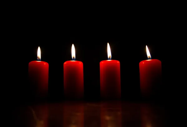 Candele rosse — Foto Stock