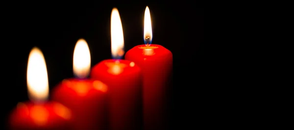 Candele rosse — Foto Stock