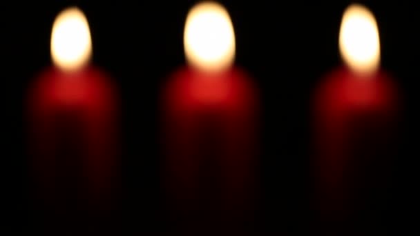 Candele rosse — Video Stock