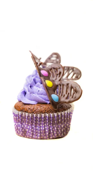Chocolate Mariposa Cupcakes — Foto de Stock