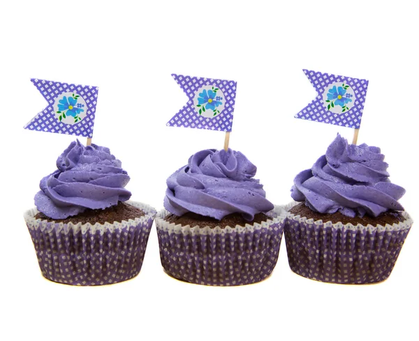 Purple Cupcakes — Stock Photo, Image