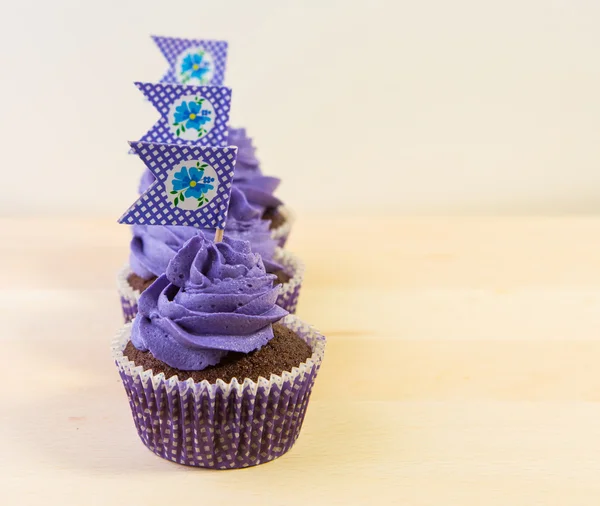 Purple Cupcakes — Stock Photo, Image