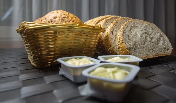 Pan y mantequilla — Foto de Stock