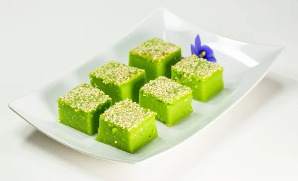 Kuih Bakar, Malaysian Sweet Dessert — Stock Photo, Image