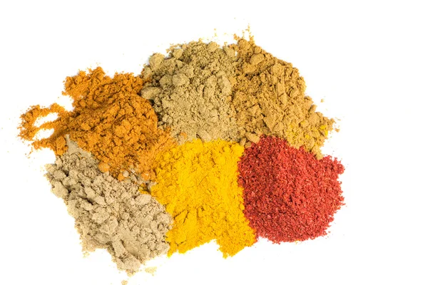 Various Powdered Spices — Stock Photo, Image