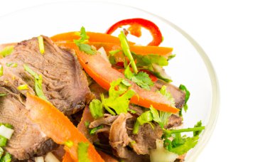kızarmış biftek salata