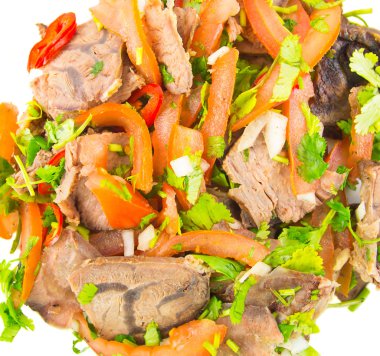 kızarmış biftek salata