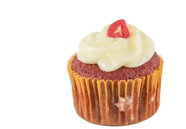 Cupcake de veludo vermelho — Fotografia de Stock