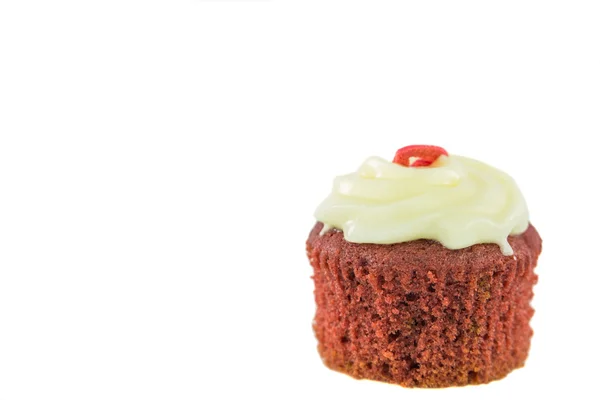 Cupcake de veludo vermelho — Fotografia de Stock