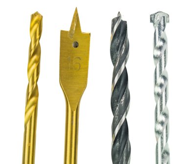Various Type Of Drill Bits clipart
