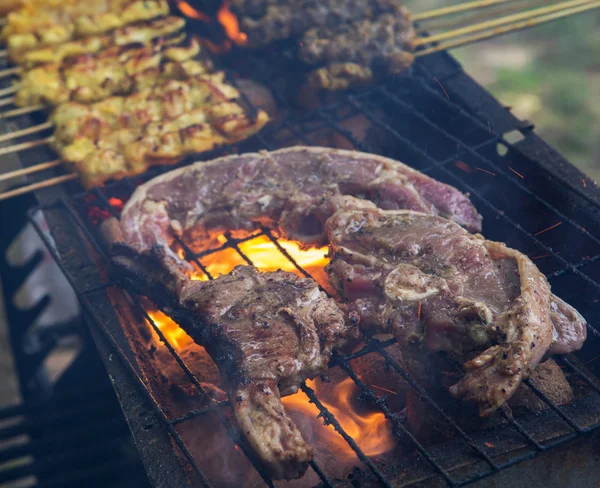 Grill Lamb Meat — Fotografie, imagine de stoc