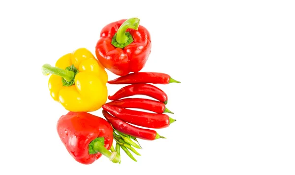 Paprika, rote Chilischote, thailändische Chilischote — Stockfoto