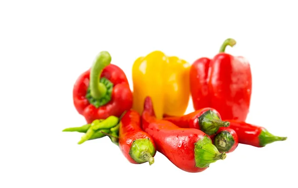 Bell Pepper, Red Chili, Thai Chili — Stok Foto