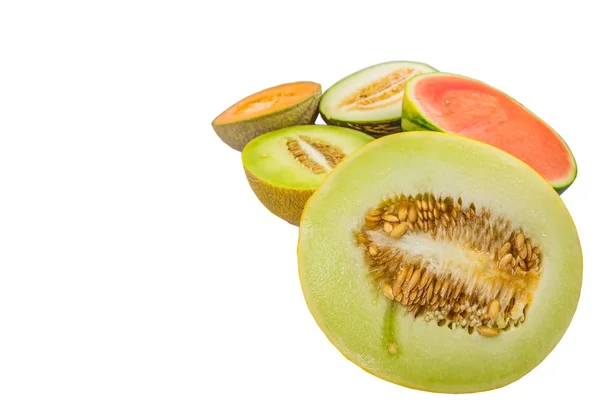 Geschnittene Melonen — Stockfoto