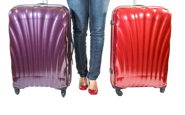 Female and Luggage — Stock Photo, Image